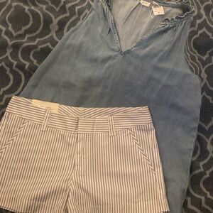 Women’s BNWT UNIQLO Shorts and Gap shirt bundle sz 6/S/M